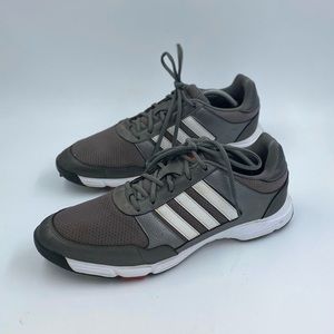 Adidas Mens Size 12.5 Tech Response Golf Shoes Metallic Gray sneakers F33551